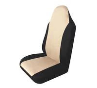 Ggwqoops Fundas Asientos 1/2 Funda Universal para Asiento De Coche Duradera De Malla Doble Compatible con La Mayoría De Los Coches Y Accesorios(Beige 2pcs)