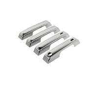 Ggwqoops Manija Puerta Automóvil Para Ford Para F150 2021 2022 2023 2024 2025 Embellecedor Manija Puerta Fibra Carbono ABS Adhesivo Decorativo Accesorios Exteriores Coche(Chrome)