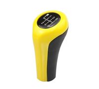 Ggwqoops Pomo Palanca Marchas Para BMW 1 3 5 6 Series Para M3 Para M4 Para M5 Para X5 Para X6 E30 E32 E34 E36 E38 E39 E46 E53 E60 E63 E83 E84 Perilla Palanca Cambios(Yellow 6)