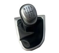 Ggwqoops Pomo Palanca Marchas Para Clio 4 IV MK4 2012-2019 LHD 5/6 Perilla De Cambio Velocidad Cubierta Bota Polaina Cabezal Con Antipolvo Caja Cambios(Matt 6 Speed)