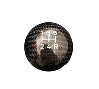 Ggwqoops Pomo Palanca Marchas Para Mazda Para MX5 Para MX-5 5 6 Velocidades Perilla De Palanca Cambios Fibra Carbono Real Cabeza Bola Engranaje(5 speed)