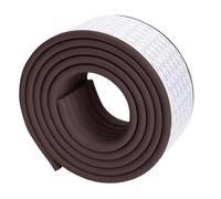 GGWYBAFS Tira anticolisión ensanchada y Engrosada Tipo W, Borde de Mesa de Espuma de Esponja, se Adapta a Varios Tipos de Muebles.(Coffee Color,6m/236inch)