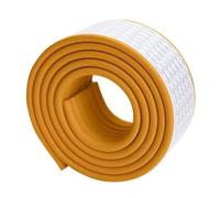 GGWYBAFS Tira anticolisión ensanchada y Engrosada Tipo W, Borde de Mesa de Espuma de Esponja, se Adapta a Varios Tipos de Muebles.(Brown,6m/236inch)