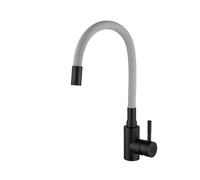 GGYTMQL 1 PCS Cocina grifo de acero inoxidable de acero inoxidable fregadero de cocina flexible grifo de agua caliente y fría mezcla grúa giratoria de 360 grales (A1114GN-T1)