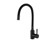 GGYTMQL 1 PCS Cocina grifo de acero inoxidable de acero inoxidable fregadero de cocina flexible grifo de agua caliente y fría mezcla grúa giratoria de 360 grales (A1114GN-T1)