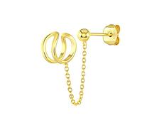 GGYTMQL 1 PCS Pendientes de la cadena para mujeres Clip de borla en los pendientes Pendientes Joyas Drop