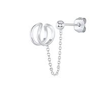 GGYTMQL 1 PCS Pendientes de la cadena para mujeres Clip de borla en los pendientes Pendientes Joyas Drop