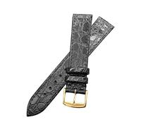 GGYTMQL 13 mm de 18 mm 20 mm Bandas de vigilancia de reemplazo compatibles con longines Bandas de vigilancia de cuero genuino de 18 mm para hombre pulsador de pulsera para mujeres