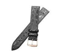GGYTMQL 13 mm de 18 mm 20 mm Bandas de vigilancia de reemplazo compatibles con longines Bandas de vigilancia de cuero genuino de 18 mm para hombre pulsador de pulsera para mujeres