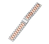 GGYTMQL 18 mm 20 mm 22 mm Banda de metal de acero inoxidable de liberación rápida adecuada para relojes tradicionales y banda de relojes inteligentes unisex