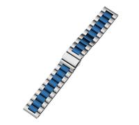 GGYTMQL 18 mm 20 mm 22 mm Banda de metal de acero inoxidable de liberación rápida adecuada para relojes tradicionales y banda de relojes inteligentes unisex