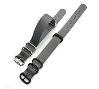 GGYTMQL 18 mm 20 mm 22 mm de 24 mm Band de correa de nylon espesas anillo de acero inoxidable hebilla tejido tejido de tela de reemplazo cinturón de banda de repuesto