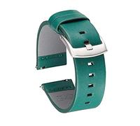 GGYTMQL 18 mm 20 mm 22 mm de 24 mm Genuine Leather Strap Watch Banda para Bandas de relojes de lanzamiento rápido de Watch Smart (gris, 22 mm)