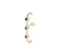 GGYTMQL 1pc Arco Iris Colorido Pendientes de caída de Arete para Mujeres para Mujeres Joyas de Boda