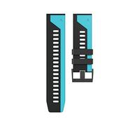 GGYTMQL 22 Correas de Reloj Coloridas de 26 mm para 7 7X 6 6X 5X 5 más 3 3 Horas 935 945 S60 Silicona Easyfit Watch Watch Welprea/Black Grey/Feni* 7*