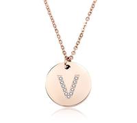 GGYTMQL 26 Letras Collar Mujeres Plateadas Plateadas Alfabeto Round Alphabet Choker Joya Regalo para niña