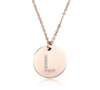 GGYTMQL 26 Letras Collar Mujeres Plateadas Plateadas Alfabeto Round Alphabet Choker Joya Regalo para niña