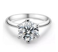 GGYTMQL 3 quilates d color anillos de boda moissanite para mujeres 925 joyería de compromiso con plata de plata esterlina joyas