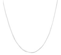 GGYTMQL 925 16/18/20/22/24/26/28/30 Pulgadas 2 mm Collar de Cadena de Serpiente Plana para Mujer Joya de Regalo de Regalo