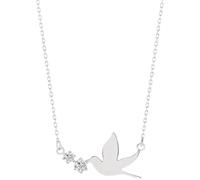 GGYTMQL 925 Animales de circón Encanto Pájaro Colgante Collar Collar Joyería para Mujeres