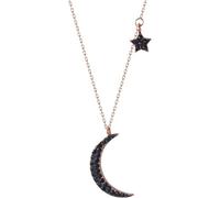 GGYTMQL 925 Black Crystal Star Collar Collar de Enlace Joyería para Mujeres para Mujeres