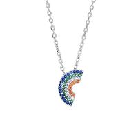 GGYTMQL 925 Collar de Collar de Arco Iris Collar Círculo de círculo Joyería Redonda