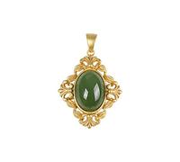 GGYTMQL 925 Collar de Dama de Jasper Jasper Chapado en Oro Plateado