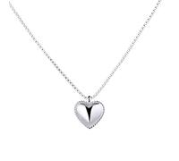 GGYTMQL 925 Collares de corazón Collares para Mujeres Joya de Boda Cadena de Claves de Clavija Collar de Gargantilla Accesorio