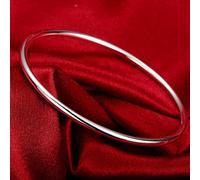 GGYTMQL 925 Corazón redondo Pulsera abierta para brazaletes para mujeres