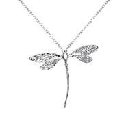 GGYTMQL 925 Insect Dragonfly Collares para el Collar del Collar de Mujeres Regalos de joyería