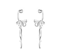 GGYTMQL 925 Pendientes de Plata esterlina Arete Colgando para Mujeres, Pendientes espirales de Giro de Plata, Elegantes Pendientes Colgantes de Pendientes para niñas