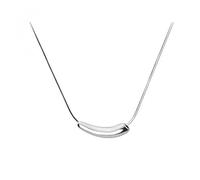 GGYTMQL 925 Pequeño Berenjena Tubo de curvatura Collares de Cadena de Serpiente Mujeres Collar de Encanto de Mujeres Joyas