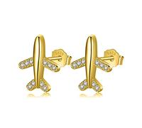 GGYTMQL 925 Solid Real Sterling Sweet Plane Pendings para Mujeres Joyas de Dama