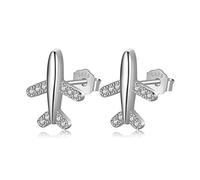 GGYTMQL 925 Solid Real Sterling Sweet Plane Pendings para Mujeres Joyas de Dama
