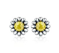 GGYTMQL 925 Sterling STERLINGA Amaria Dana DE Daisy PEENTOS Clara Clear Studings Fine Silver Jewelry Gift