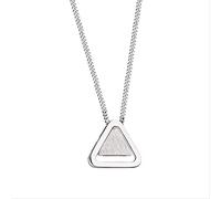 GGYTMQL 925 Triangle Charm Collar Colgante Joyas de Boda para Mujeres Accesorios