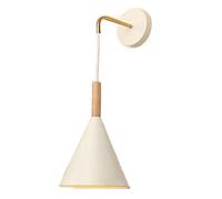 GGYTMQL Accesorio de lámpara de Pared Negra, Apliques de Pared creativos de Metal de Madera de Cama Negro. Sala de Estar escandinava de la Sala Minimalista de la luz de la Pared de la Pared. para el