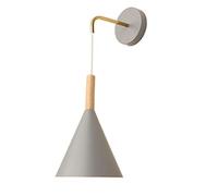 GGYTMQL Accesorio de lámpara de Pared Negra, Apliques de Pared creativos de Metal de Madera de Cama Negro. Sala de Estar escandinava de la Sala Minimalista de la luz de la Pared de la Pared. para el