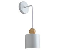 GGYTMQL Accesorios de Luces de Pared de Las Habitaciones escandinavas. Ideas de cabecera Diseño de Pared Apliques. Decoración del Pasillo E27 Luz de Montaje en Pared de Metal Coloreada. para la
