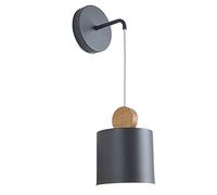 GGYTMQL Accesorios de Luces de Pared de Las Habitaciones escandinavas. Ideas de cabecera Diseño de Pared Apliques. Decoración del Pasillo E27 Luz de Montaje en Pared de Metal Coloreada. para la