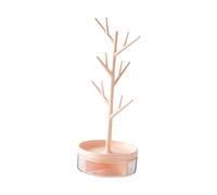 GGYTMQL Accesorios para niñas Pantalla de joyería rotativa Organizador de Collar de Arete con Base Estable para Anillos Collar de Pulseras