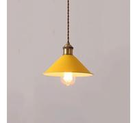 GGYTMQL American Modern Industrial Style Metal Iron Art Small Color Lampsantes de la lámpara de Color Bar Techo de la iluminación Colgante (Azul)