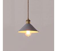 GGYTMQL American Modern Industrial Style Metal Iron Art Small Color Lampsantes de la lámpara de Color Bar Techo de la iluminación Colgante (Azul)