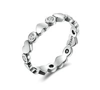 GGYTMQL Anillo apilable amor anillos para dedos para mujeres joyas de compromiso de boda