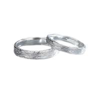 GGYTMQL Anillo de Anillo de Dedo Abierto de Metal esterlina Anillo S925 Anillo de Metal esterlina Regalos de Pulsera de Anillo Abierto Simple para Anillo de Amante, Abertura Ajustable
