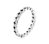 GGYTMQL Anillo de dedo apilable geométrico para mujeres boda S925 joyas