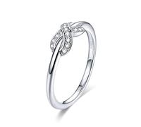 GGYTMQL Anillos claros infinitos para mujeres Joyas de boda de compromiso