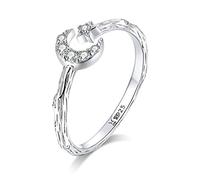 GGYTMQL Anillos de dedo ajustables de luna y estrella para joyas para mujeres