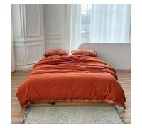 GGYTMQL Azul Marino 1duvet Cubierta 1 Hoja de lecho 2pillowcases Doble Queen King 4pcs 100% de algodón sólido sólido Juego de Ropa de Cama Ultra Suave, Juego de Ropa de Cama