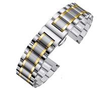 GGYTMQL Banda de Reloj de Acero Inoxidable Banda de Reloj de reemplazo de reemplazo de Metal Universal para el Reloj Smart Watch Watch